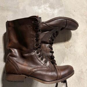 Brown Combat Boots